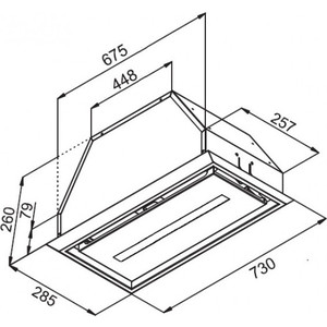 Вытяжка встраиваемая Kuppersberg INBOX 73W