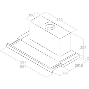 Вытяжка встраиваемая Elica Elite 35 GRIX/A/90