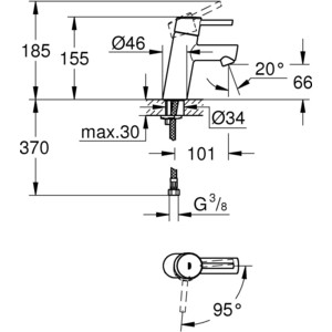 Смеситель для раковины Grohe Concetto (2338510E)