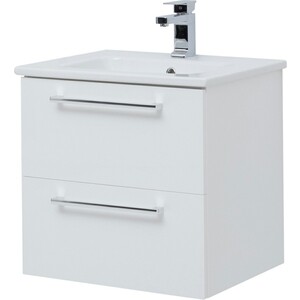 Тумба под раковину Dreja Gio 60 с ящиками, белый глянец (77.0101W)