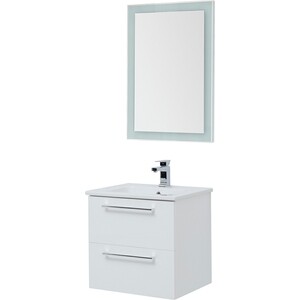 Тумба под раковину Dreja Gio 60 с ящиками, белый глянец (77.0101W)