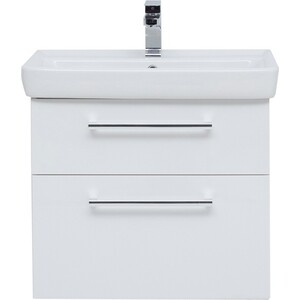 Тумба под раковину Dreja Q Max 70 с ящиками, белый глянец (77.0005W)