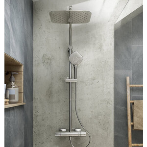 Душевая система Ideal Standard IdealRain Cube с термостатом, хром (A6985AA)
