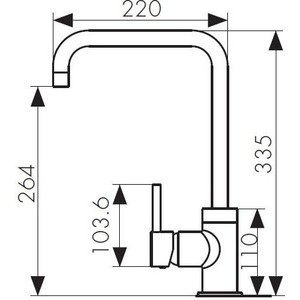 Смеситель для кухни Kaiser Merkur Black-Mat черный матовый (26844-9)