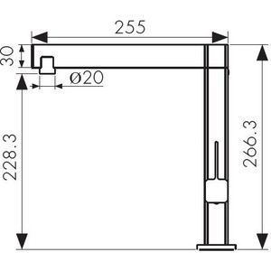Смеситель для кухни Kaiser Vico хром (30044)