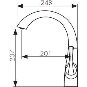 Смеситель для кухни Kaiser Comba хром (48033)