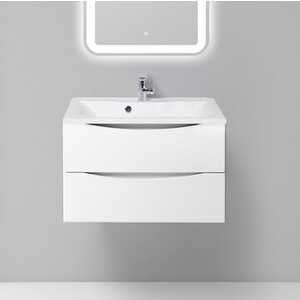Тумба под раковину BelBagno Marino 75 bianco lucido (MARINO-750-2C-SO-BL-P)