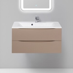 Тумба под раковину BelBagno Marino 90 cappuccino lucido (MARINO-900-2C-SO-CL-P)