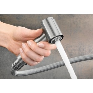 Смеситель для кухни Blanco Ambis-S выдвижной излив, нержавеющая сталь (523119)