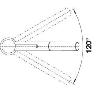 Смеситель для кухни Blanco Kano-S выдвижной излив, хром (521503)