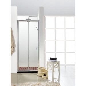 Душевая дверь Bravat Drop 100x200 прозрачная, хром (BD100.4120A)