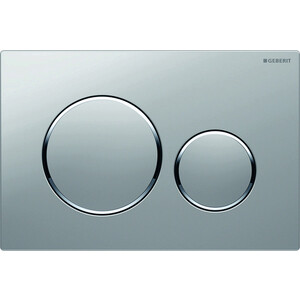Кнопка смыва Geberit Sigma 20 матовый хром, декоративные кольца хром (115.882.JQ.1)