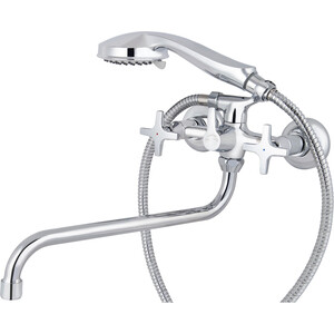 Смеситель для ванны Kaiser Crystal с душем, хром (28155)