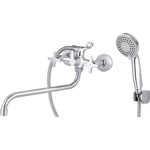 Смеситель для ванны Kaiser Crystal с душем, хром (28155)