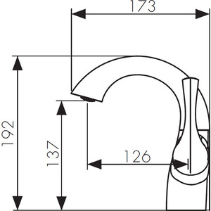 Смеситель для раковины Kaiser Comba хром (48011)