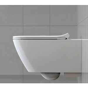 Унитаз подвесной безободковый Geberit Smyle Square Rimfree, с сиденьем микролифт (500.685.01.1)