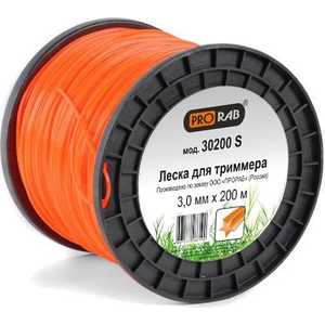 Леска триммерная Prorab 3.0мм 200м (30200 S)