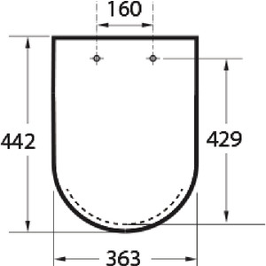 Сиденье для унитаза Roca Debba тонкое, с микролифтом (8019D2003)
