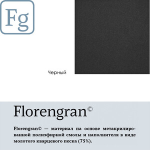 Кухонная мойка Florentina Липси 650 черный Fg (20.125.C0650.102)