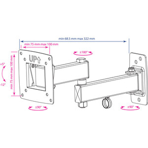 Кронштейн Kromax OPTIMA-104