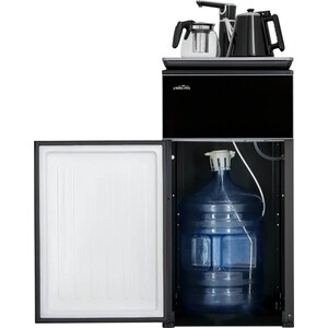 Кулер для воды напольный Hiberg F-91FGB с чайным столиком