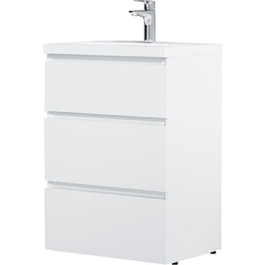 Тумба под раковину Am.Pm Gem S 60 три ящика, белый глянец (M91FSX0602WG)