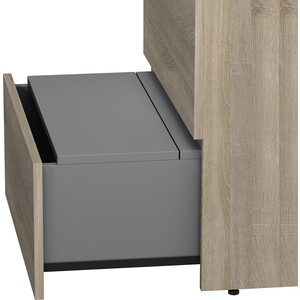 Тумба с раковиной Am.Pm Gem S 60 три ящика, светлый дуб (M91FSX0602OF, M90WCC0602WG)