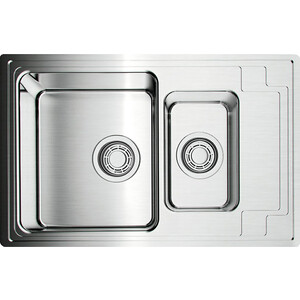 Кухонная мойка Omoikiri Mizu 78-2 IN нержавеющая сталь (4973731)