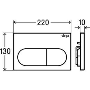 Клавиша Viega Prevista Visign for Life 8602.1 белая (773762)