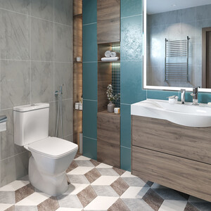 Унитаз-компакт безободковый Santek Нео с микролифтом (1WH302418)