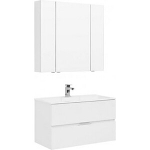 Тумба под раковину Aquanet Алвита 90 белая (235340)