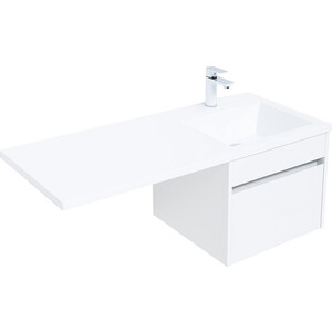 Тумба под раковину Aquanet Токио 48 (110) под стиральную машину, белая (236915)