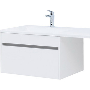 Тумба под раковину Aquanet Токио 68 (130) под стиральную машину, белая (236917)