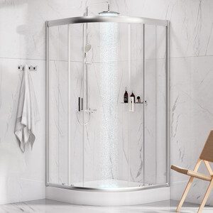 Душевой уголок Am.Pm Gem 100x100 прозрачный, матовое серебро (W90G-401-100WT)
