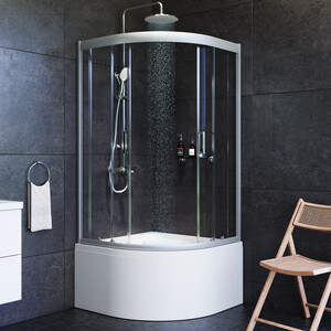 Душевой уголок Am.Pm Gem Deep 90x90 прозрачный, матовое серебро (W90G-401A090WT)