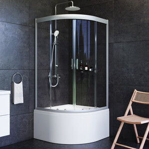 Душевой уголок Am.Pm Gem Deep 90x90 прозрачный, матовое серебро (W90G-401A090WT)