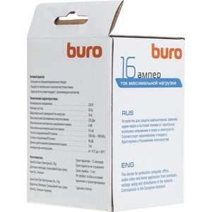 Сетевой фильтр Buro 100SH-Plus-W