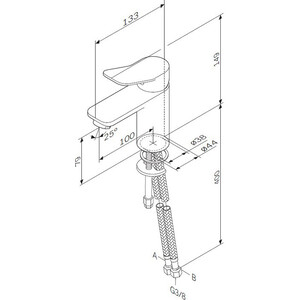 Смеситель для раковины Am.Pm X-Joy хром (F85A02100)