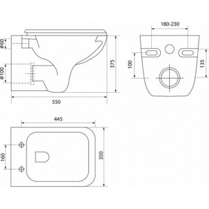 Комплект унитаза IDDIS Vibe с инсталляцией TECE, клавиша хром, сиденье микролифт (VIBRDSEI25, 9400412)