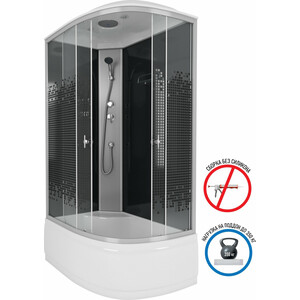 Душевая кабина Niagara NG-7510-14L BLACK 120х80х215 левая