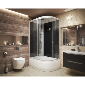 Душевая кабина Niagara NG-7510-14L BLACK 120х80х215 левая