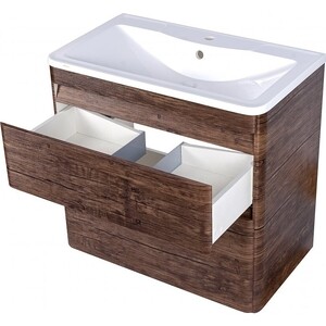 Тумба под раковину Style line Атлантика Люкс 60 напольная, старое дерево (СС-00002207)