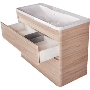 Тумба под раковину Style line Атлантика 60 напольная, ясень перламутр (СС-00002216)