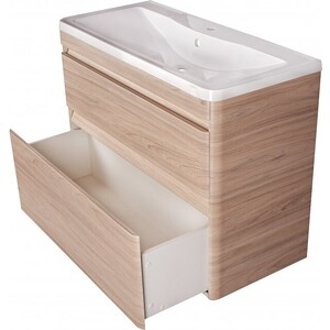 Тумба под раковину Style line Атлантика 60 напольная, ясень перламутр (СС-00002216)