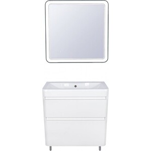 Тумба с раковиной Style line Атлантика Люкс 60 напольная, антискрейч (СС-00000604 + 2000949232843)