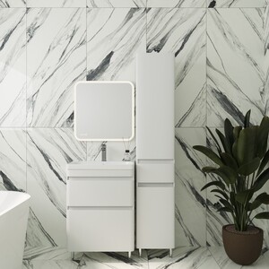 Тумба с раковиной Style line Атлантика Люкс 60 напольная, антискрейч (СС-00000604 + 2000949232843)