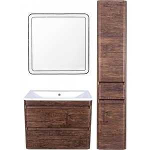 Тумба под раковину Style line Атлантика Люкс 60 подвесная, старое дерево (СС-00002205)