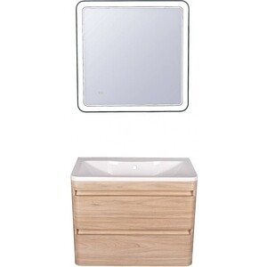 Тумба под раковину Style line Атлантика 60 подвесная, ясень перламутр (СС-00002217)