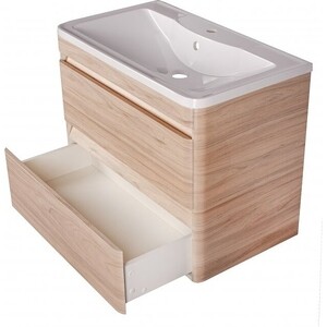 Тумба под раковину Style line Атлантика 60 подвесная, ясень перламутр (СС-00002217)
