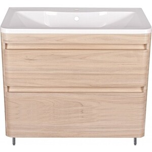 Тумба под раковину Style line Атлантика 90 напольная, ясень перламутр (СС-00002218)